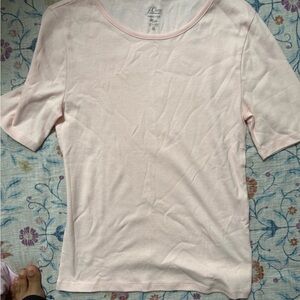 J. Crew Light Pink Short Sleeve Tee